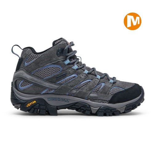 Dámské Trekové Boty Merrell Moab 2 Mid Waterproof Tmavě Šedé (CZ. NETAS)